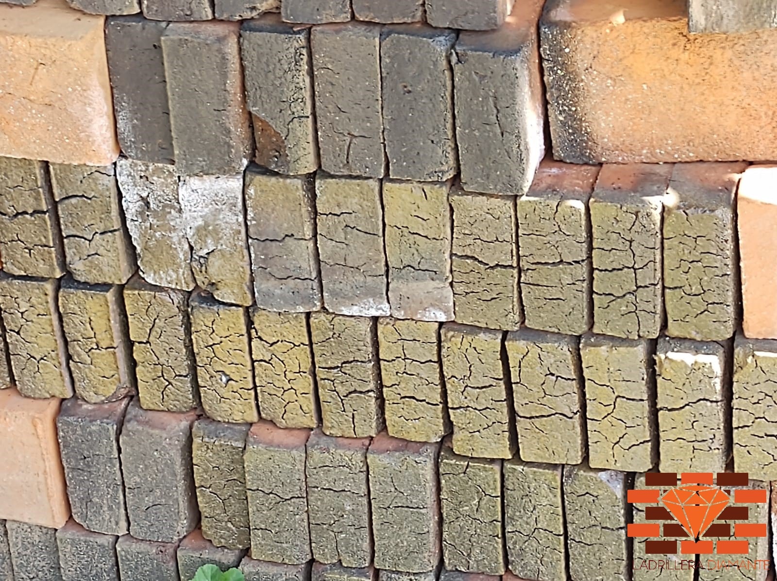 Adobes grandes para arcos en barro rojo